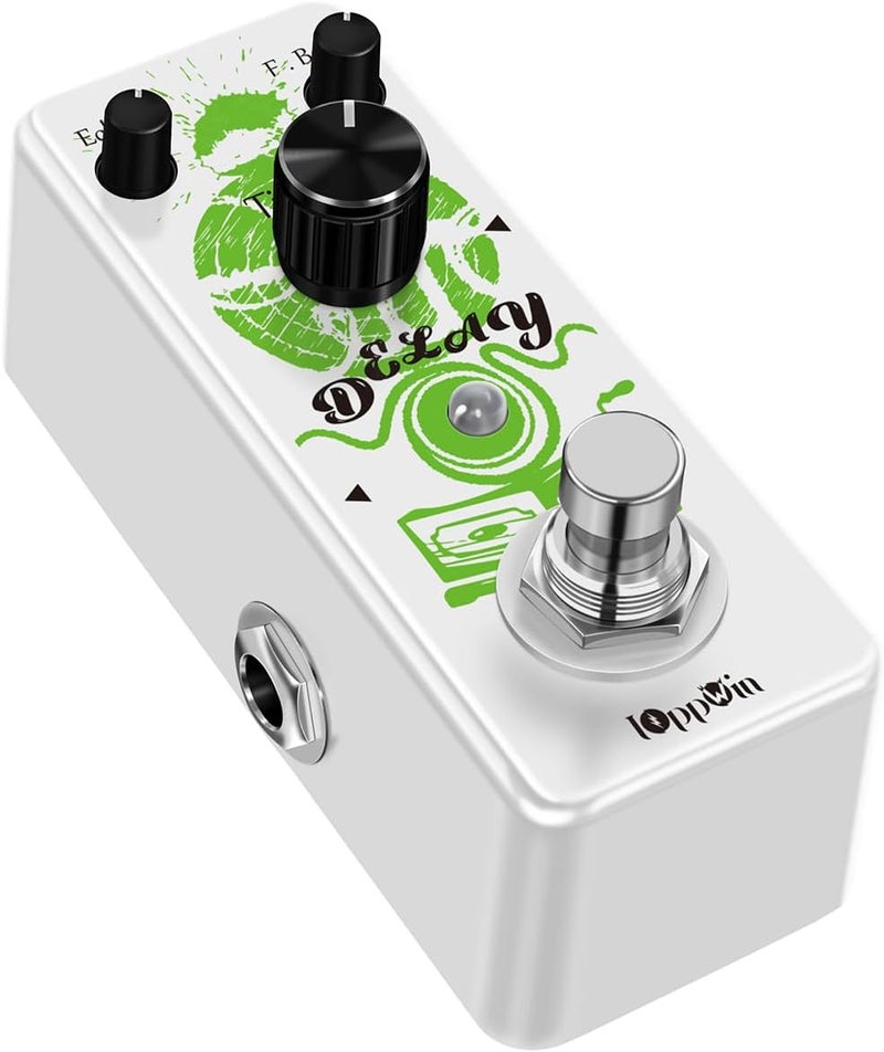 IOppWin Guitar Pedals, Premium Analog Delay Pedal – Warm, Clean, Smooth Tones with 25ms-600ms Adjustable Range & True Bypass, for Retro Tone Lovers And Live Musicians - Image 3